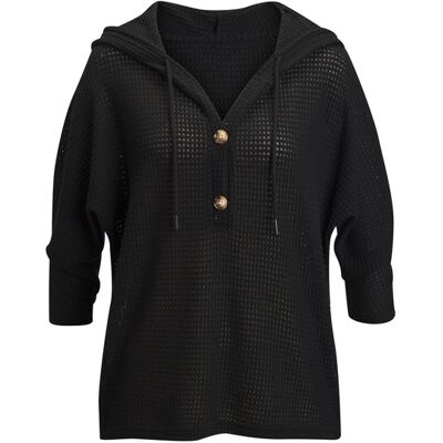 Lascana Kapuzenshirt Damen Schwarz Gr.36/38 Lascana Kapuzenshirt Damen Schwarz Gr.36/38