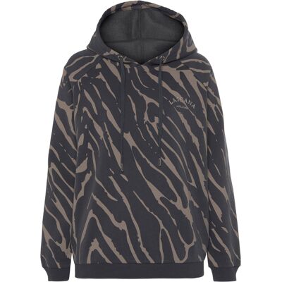 Lascana Kapuzensweatshirt Damen Dunkelgrau-Taupe Gr.32/34 Lascana Kapuzensweatshirt Damen Dunkelgrau-Taupe Gr.32/34