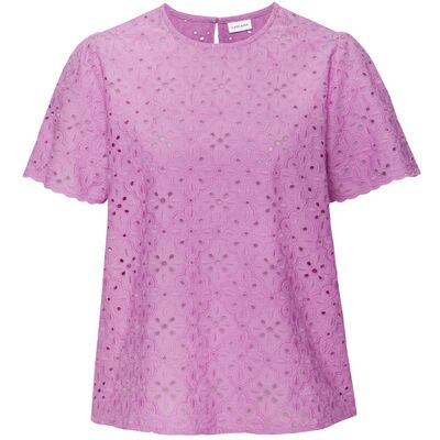 Lascana Kurzarmbluse Damen Violett Gr.40 Lascana Kurzarmbluse Damen Violett Gr.40