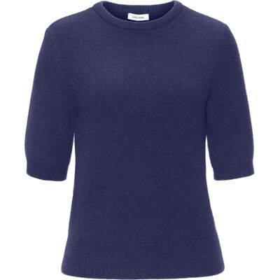 Lascana Kurzarmpullover Damen Navy Gr.44/46 Lascana Kurzarmpullover Damen Navy Gr.44/46