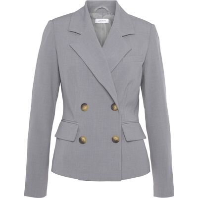 Lascana Kurzblazer Damen Grau Meliert Gr.38 Lascana Kurzblazer Damen Grau Meliert Gr.38