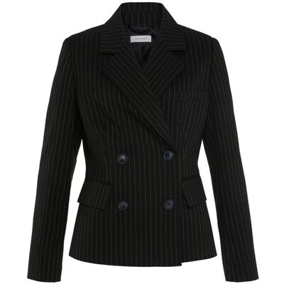 Lascana Kurzblazer Damen Schwarz-Braun Gestreit Gr.44 Lascana Kurzblazer Damen Schwarz-Braun Gestreit Gr.44