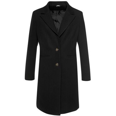 Lascana Kurzmantel Damen Schwarz Gr.44 Lascana Kurzmantel Damen Schwarz Gr.44
