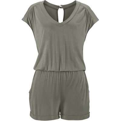 Lascana Kurzoverall Damen Khaki Gr.34 Lascana Kurzoverall Damen Khaki Gr.34