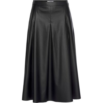 Lascana Lederimitatrock Damen Schwarz Gr.44 Lascana Lederimitatrock Damen Schwarz Gr.44