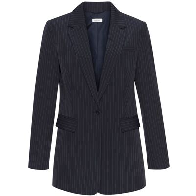 Lascana Longblazer Damen Marine-Creme Gestreift Gr.34 Lascana Longblazer Damen Marine-Creme Gestreift Gr.34