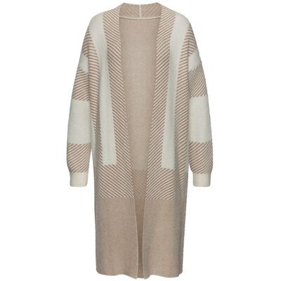 Lascana Longstrickjacke Damen Creme-Beige Gr.36/38 Lascana Longstrickjacke Damen Creme-Beige Gr.36/38