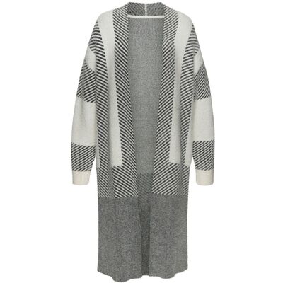 Lascana Longstrickjacke Damen Creme-Schwarz Gr.36/38 Lascana Longstrickjacke Damen Creme-Schwarz Gr.36/38