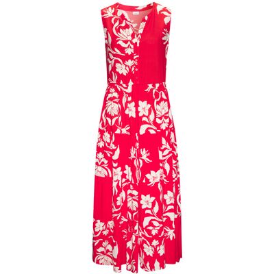 Lascana Maxikleid Damen Rot-Weiß Bedruckt Gr.34 Lascana Maxikleid Damen Rot-Weiß Bedruckt Gr.34