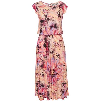 Lascana Midikleid Damen Pink Bedruckt Gr.34 Lascana Midikleid Damen Pink Bedruckt Gr.34