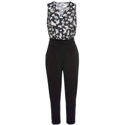 Lascana Overall Damen Schwarz-Beige-Bedruckt Gr.44 Lascana Overall Damen Schwarz-Beige-Bedruckt Gr.44