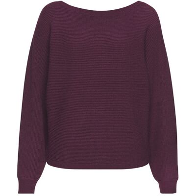Lascana Rundhalspullover Damen Burgunder Gr.44/46 Lascana Rundhalspullover Damen Burgunder Gr.44/46
