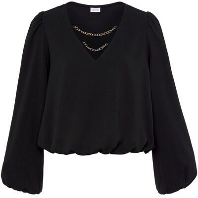 Lascana Schlupfbluse Damen Schwarz Gr.38 Lascana Schlupfbluse Damen Schwarz Gr.38