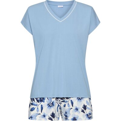 Lascana Damen Shorty Blau/blau Geblümt Gr.40/42 Lascana Damen Shorty Blau/blau Geblümt Gr.40/42
