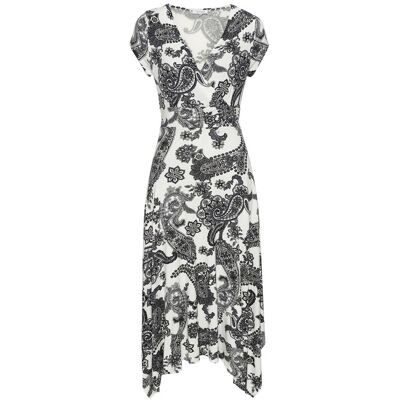 Lascana Sommerkleid Damen Black White Gr.34 Lascana Sommerkleid Damen Black White Gr.34