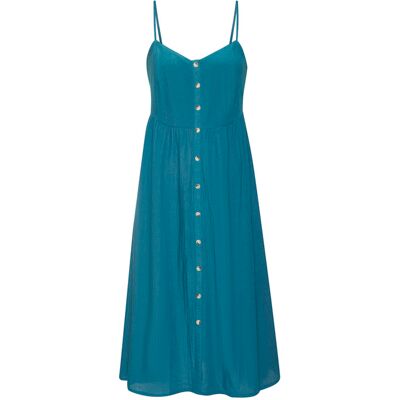 Lascana Sommerkleid Damen Petrol Gr.36 Lascana Sommerkleid Damen Petrol Gr.36