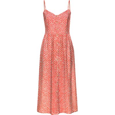 Lascana Sommerkleid Damen Rot-Creme-Bedruckt Gr.36 Lascana Sommerkleid Damen Rot-Creme-Bedruckt Gr.36