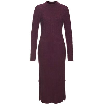 Lascana Strickkleid Damen Bordeaux/burgunder Gr.46 Lascana Strickkleid Damen Bordeaux/burgunder Gr.46
