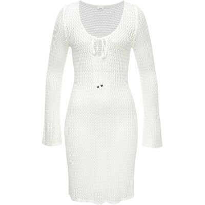 Lascana Strickkleid Damen Creme Gr.34 Lascana Strickkleid Damen Creme Gr.34