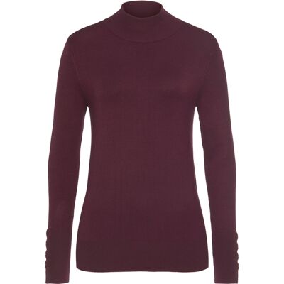 Lascana Strickpullover Damen Brombeer/burgunder Gr.32/34 Lascana Strickpullover Damen Brombeer/burgunder Gr.32/34