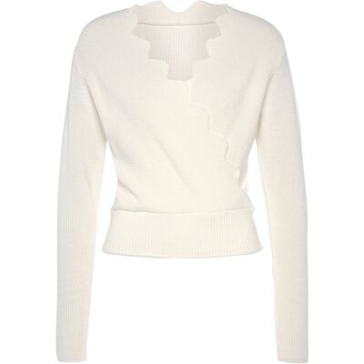 Lascana Strickpullover Damen Weiß Gr.36/38 Lascana Strickpullover Damen Weiß Gr.36/38