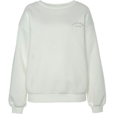 Lascana Sweatshirt Damen Creme Gr.32/34 Lascana Sweatshirt Damen Creme Gr.32/34