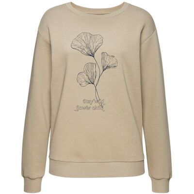 Lascana Sweatshirt Damen Khaki Gr.44/46 Lascana Sweatshirt Damen Khaki Gr.44/46