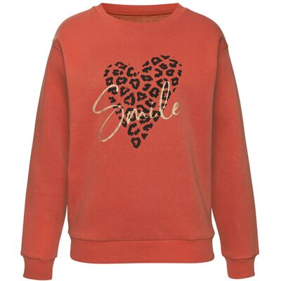 Lascana Sweatshirt Damen Rotbraun Gr.32/34 Lascana Sweatshirt Damen Rotbraun Gr.32/34