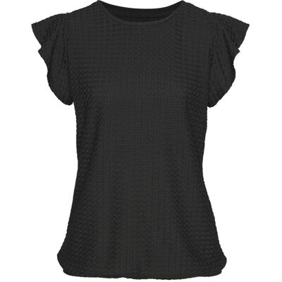 Lascana T-Shirt Damen Schwarz Gr.44/46 Lascana T-Shirt Damen Schwarz Gr.44/46