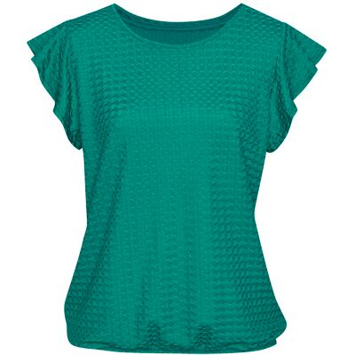 Lascana T-Shirt Damen Smaragdgrün Gr.40/42 Lascana T-Shirt Damen Smaragdgrün Gr.40/42