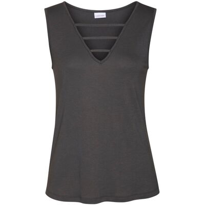 Lascana Tanktop Damen Anthrazit Gr.32/34 Lascana Tanktop Damen Anthrazit Gr.32/34