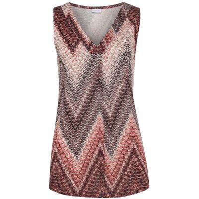 Lascana Tanktop Damen Sand-Bordeaux Bedruckt Gr.36/38 Lascana Tanktop Damen Sand-Bordeaux Bedruckt Gr.36/38