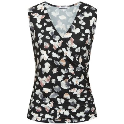 Lascana Tanktop Damen Schwarz-Multi-Bedruckt Gr.32/34 Lascana Tanktop Damen Schwarz-Multi-Bedruckt Gr.32/34