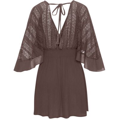 Lascana Tunikakleid Damen Dunkelbraun Gr.36 Lascana Tunikakleid Damen Dunkelbraun Gr.36