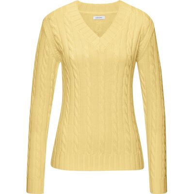 Lascana V-Ausschnitt-Pullover Damen Gelb Gr.36/38 Lascana V-Ausschnitt-Pullover Damen Gelb Gr.36/38