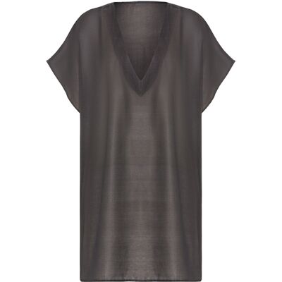 Lscn By Lascana Chiffontunika Damen Anthrazit Gr.L Lscn By Lascana Chiffontunika Damen Anthrazit Gr.L