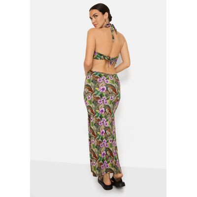 Lscn By Lascana Maxikleid Damen Bunt Bedruckt Gr.46 Lscn By Lascana Maxikleid Damen Bunt Bedruckt Gr.46