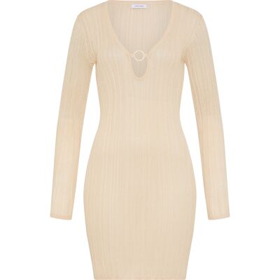 Lscn By Lascana Strandkleid Damen Creme Gr.36 Lscn By Lascana Strandkleid Damen Creme Gr.36