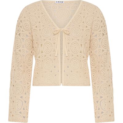 Lscn By Lascana Strickjacke Damen Sand Gr.46 Lscn By Lascana Strickjacke Damen Sand Gr.46