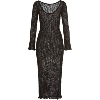 Lscn By Lascana Strickkleid Damen Schwarz Gr.38 Lscn By Lascana Strickkleid Damen Schwarz Gr.38