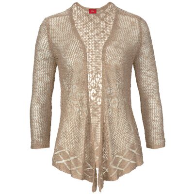 S.Oliver Strickjacke Damen Sand Gr.32/34 S.Oliver Strickjacke Damen Sand Gr.32/34