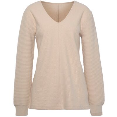 S.Oliver Sweatshirt Damen Creme Gr.44/46 S.Oliver Sweatshirt Damen Creme Gr.44/46
