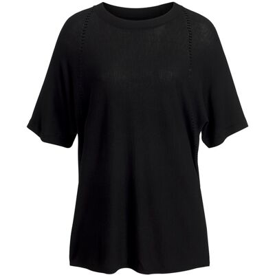 Vivance By Lascana Kurzarmshirt Damen Schwarz Gr.40/42 Vivance By Lascana Kurzarmshirt Damen Schwarz Gr.40/42