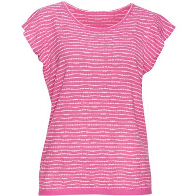 Vivance By Lascana Rundhalsshirt Damen Pink-Creme Gr.32/34 Vivance By Lascana Rundhalsshirt Damen Pink-Creme Gr.32/34