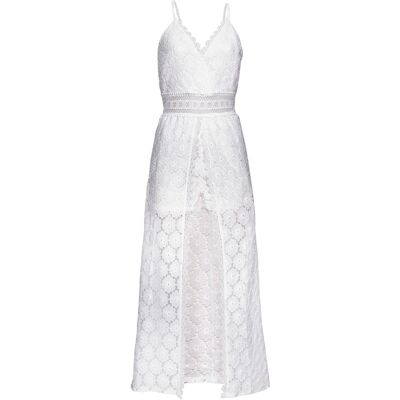 Vivance By Lascana Spitzenkleid Damen Weiß Gr.38 Vivance By Lascana Spitzenkleid Damen Weiß Gr.38