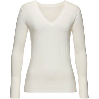 Vivance By Lascana V-Ausschnitt-Pullover Damen Creme Gr.32/34 Vivance By Lascana V-Ausschnitt-Pullover Damen Creme Gr.32/34