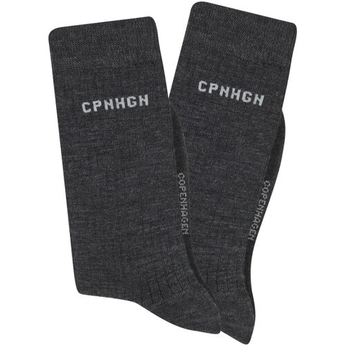 Copenhagen Studios Basicsocken Damen 2x Anthrazit Meliert Gr.39-42