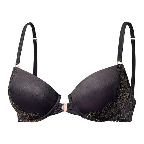 Lascana Neckholder-Bh Damen Schwarz-Bronzefarben Gr.75g