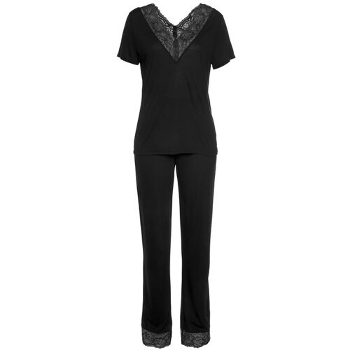 Lascana Damen Pyjama Schwarz Gr.44/46