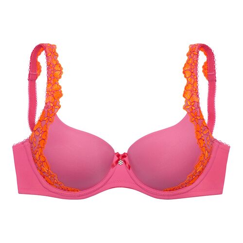 Lascana Schalen-Bh Damen Pink-Orange Gr.75f